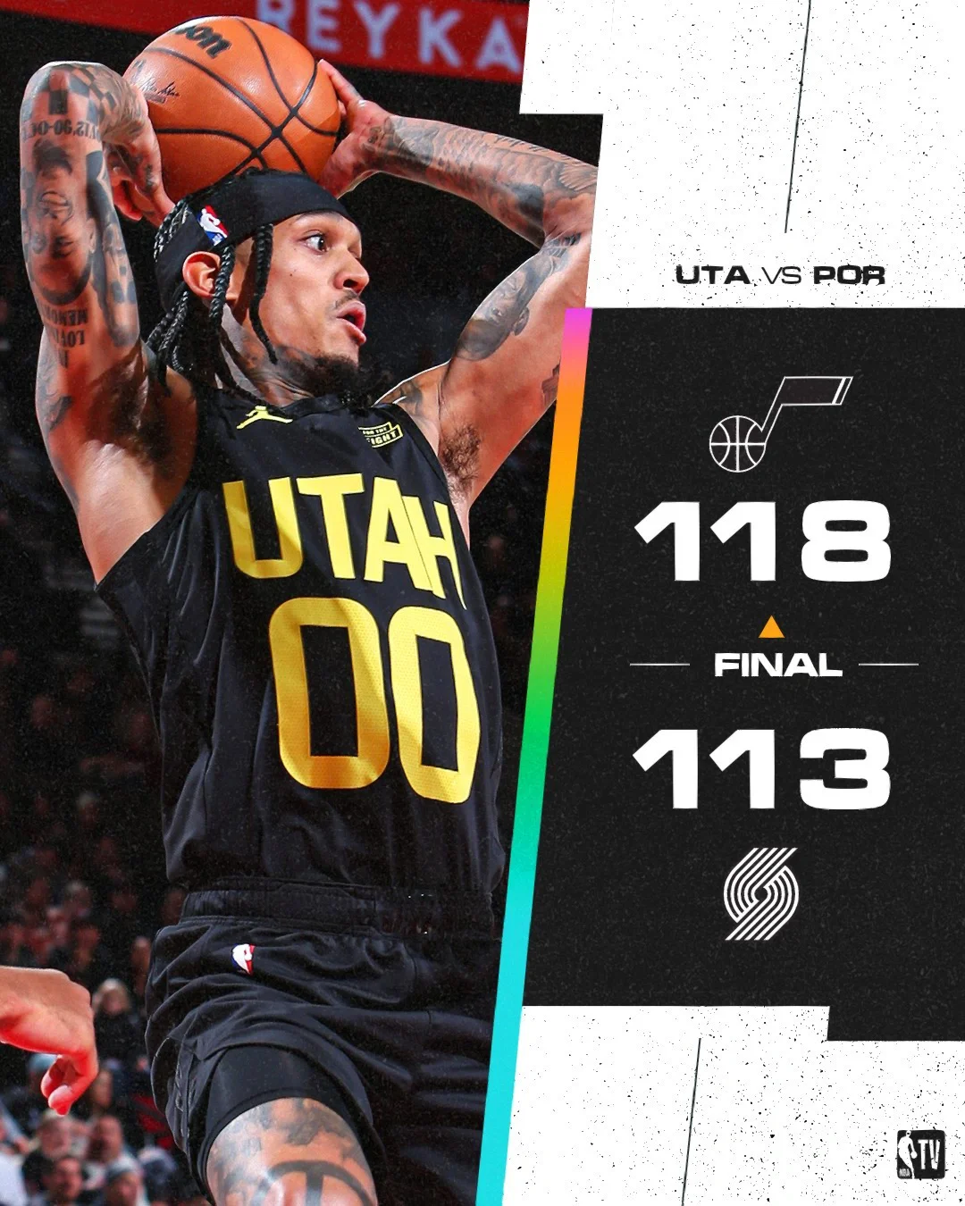 开云体育APP下载-关于开拓者大胜爵士，势如破竹，场上完全占据主动的信息